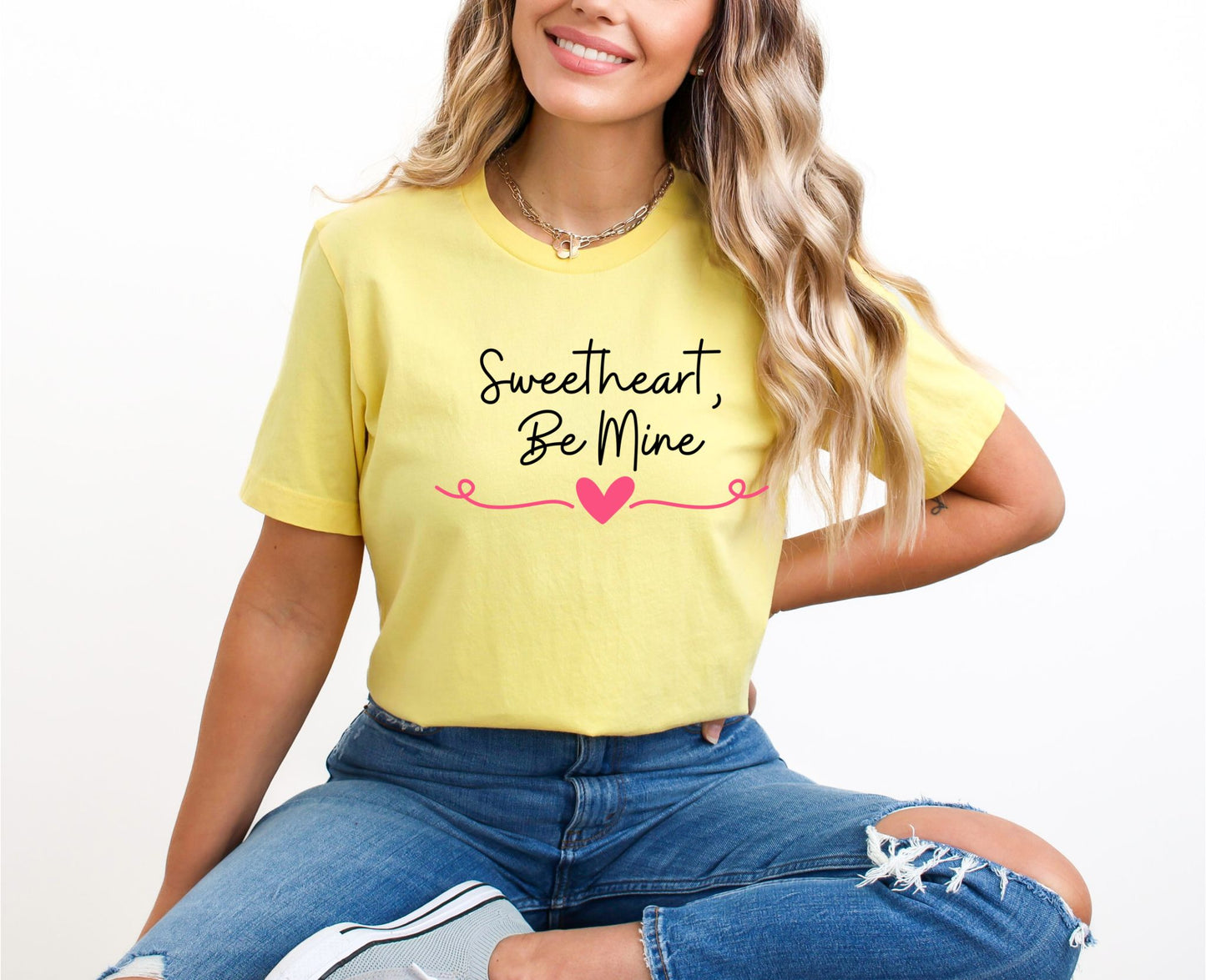 SweetHeart Be Mine Yellow TShirt