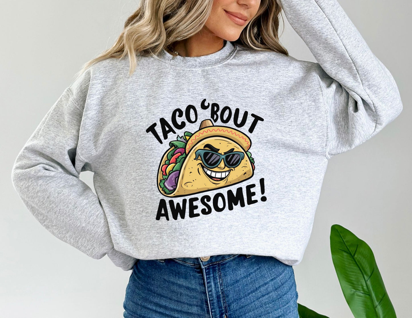 Taco 'Bout Awesome Ash Sweatshirt