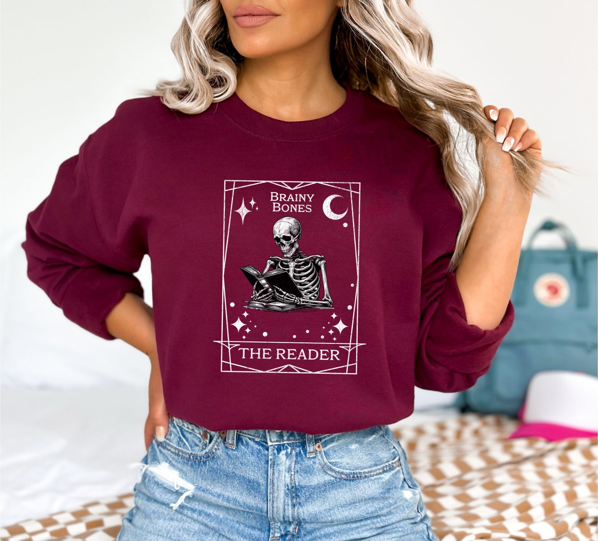 The Reader Maroon Sweatshirt