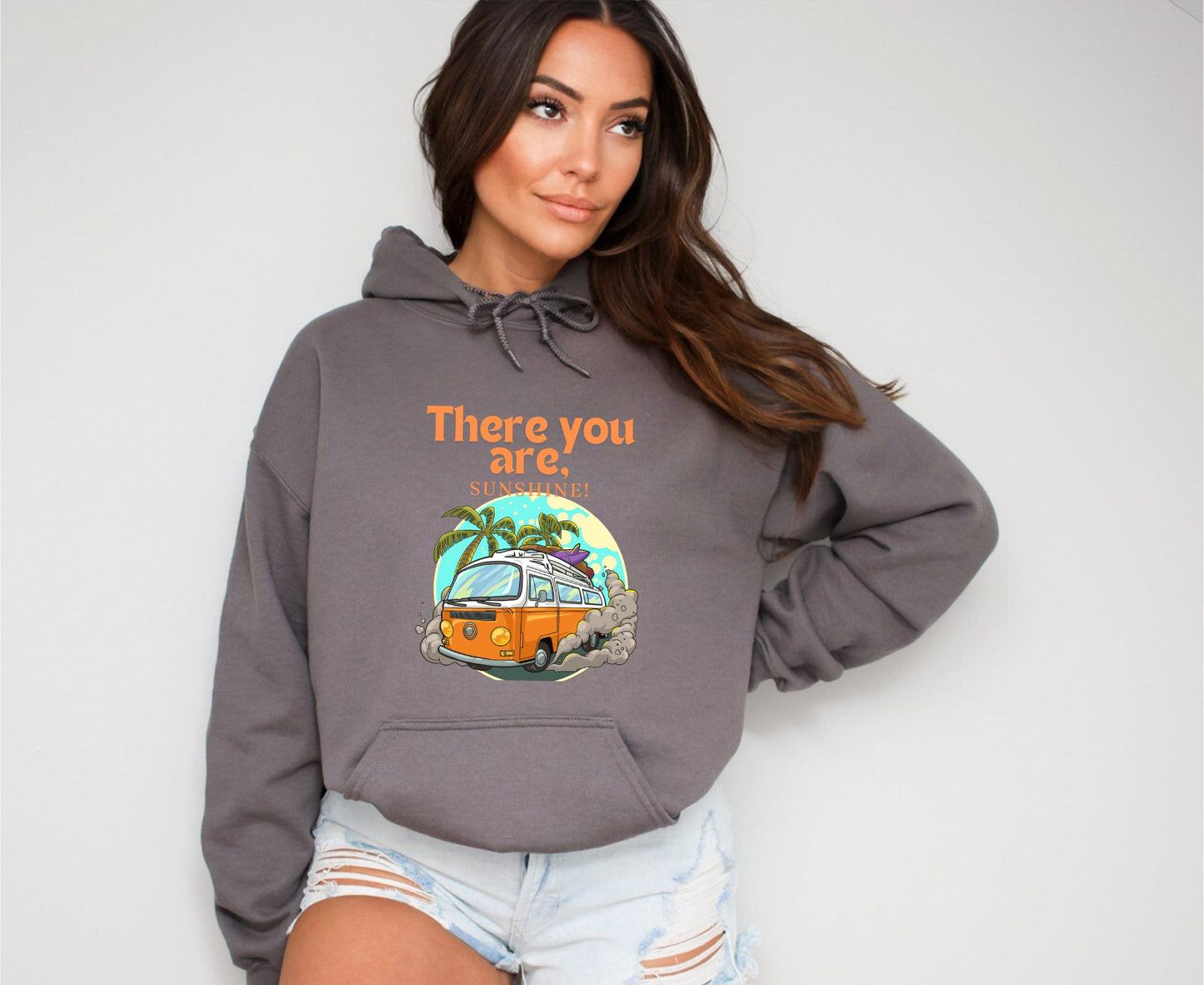 There You Are, Sunshine Charcoal Hoodie