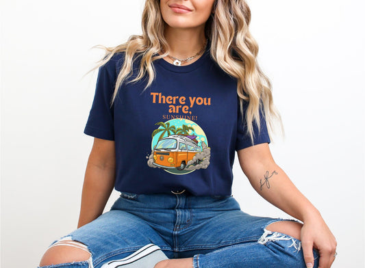 There You Are, Sunshine Navy T-Shirt