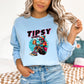 Tipsy Bones Light Blue Sweatshirt