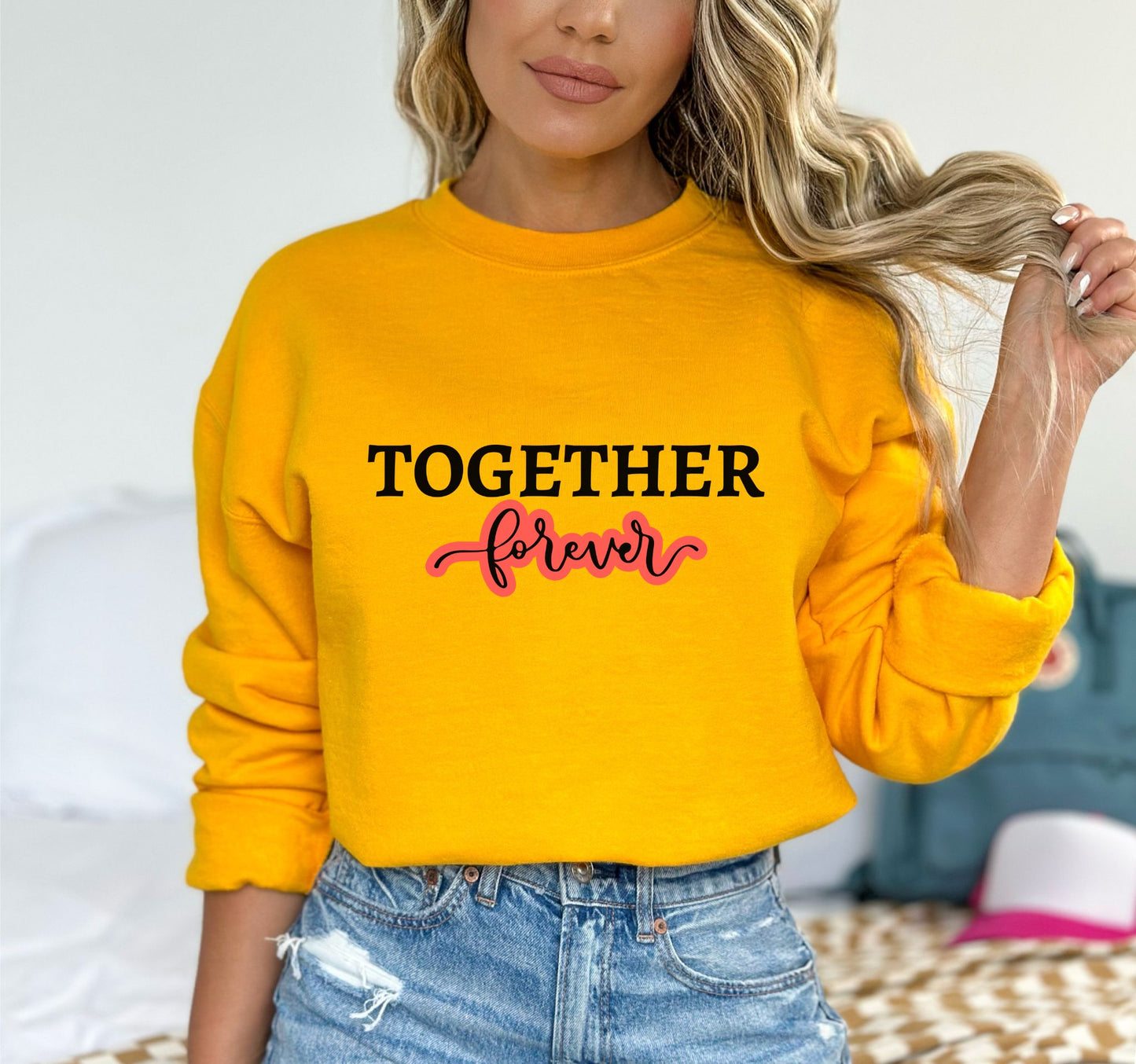 Together Forever Gold Sweatshirt