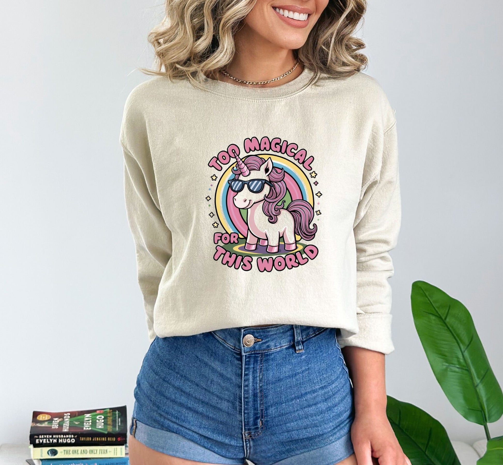 Too Magical for This World Sand  Sweatshirt