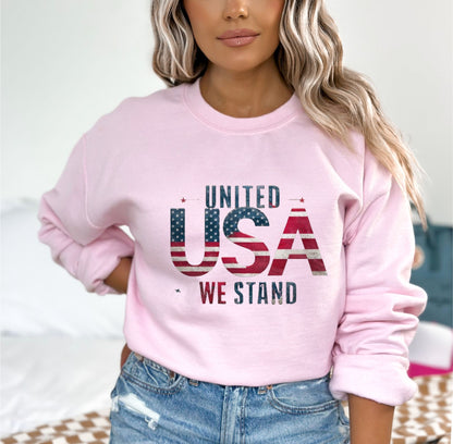 United We Stand Light Pink Sweatshirt