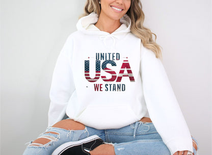 United We Stand White Hoodie