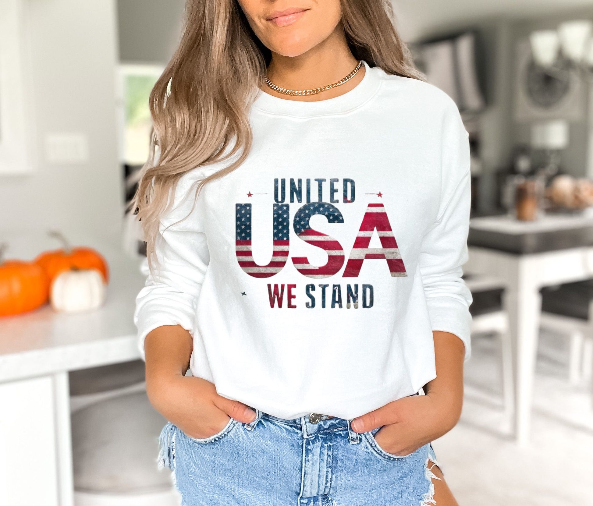 United We Stand White Sweatshirt