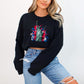 Vibrant Statue of Liberty Black Sweatshirt