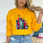 Vibrant Statue of Liberty Gold Sweatshirt