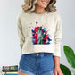 Vibrant Statue of Liberty Sand Sweatshirt