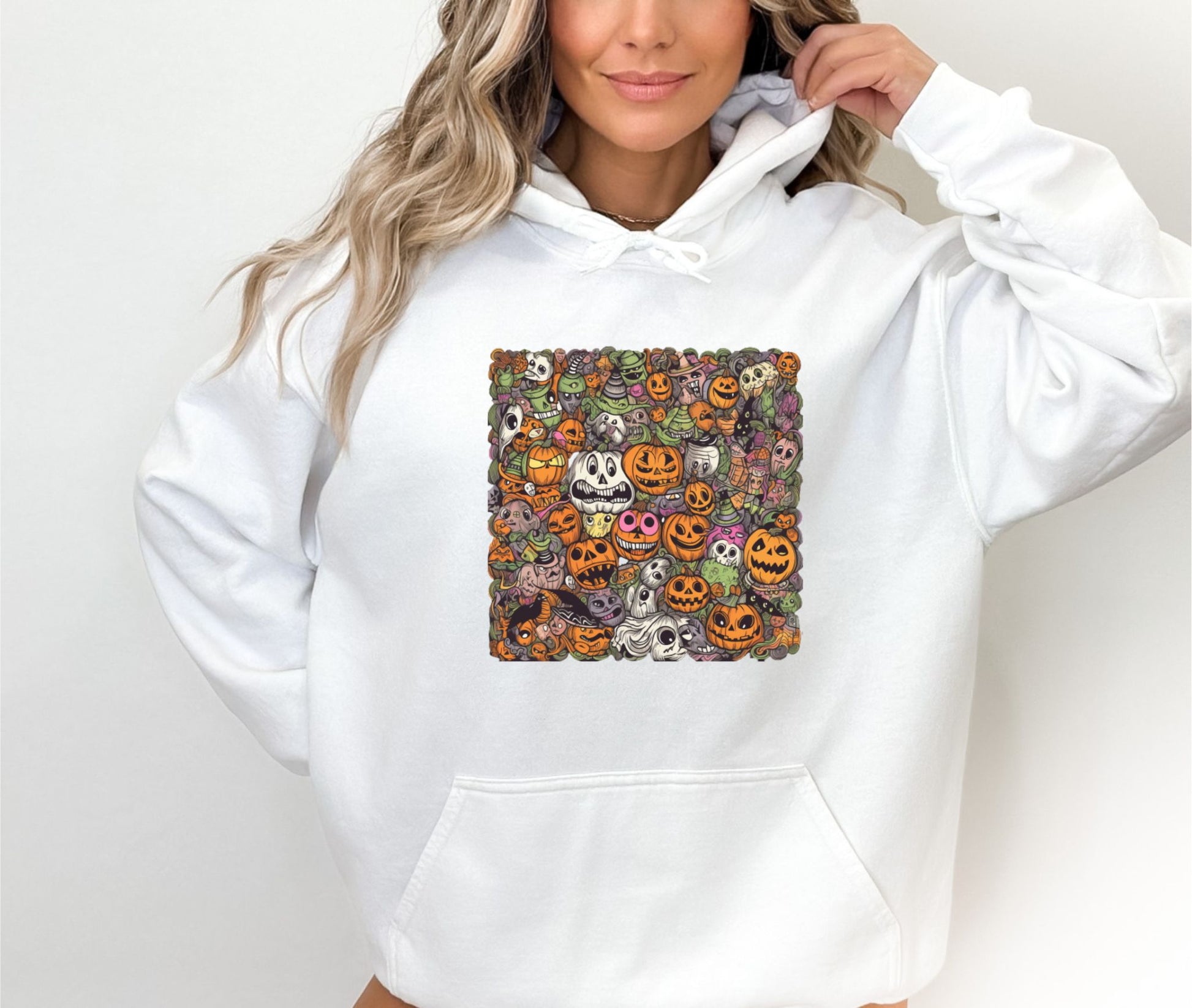 White Halloween Hoodie