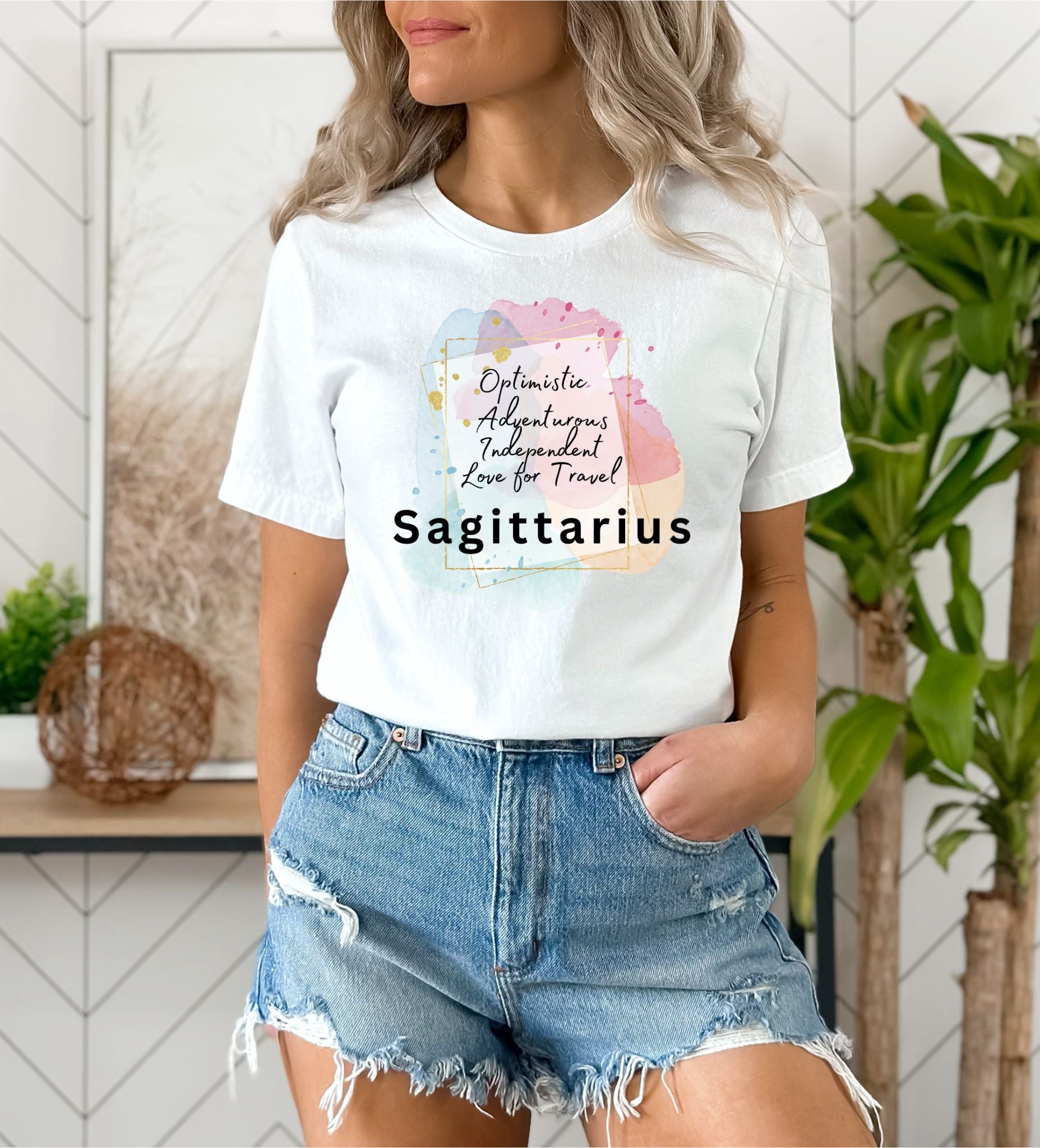 White Sagittarius Shirt