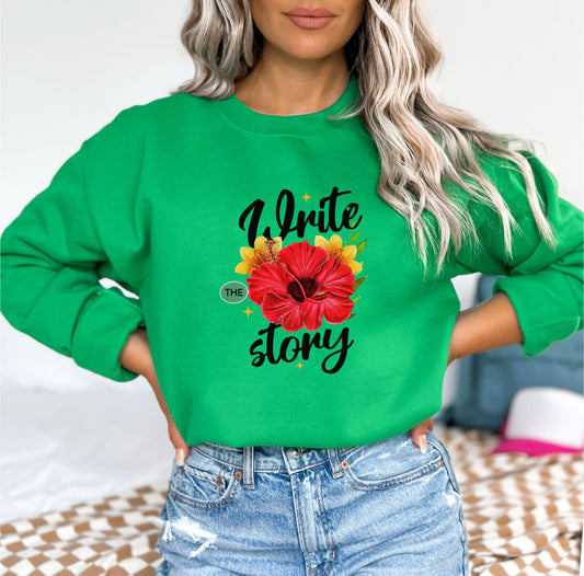 Write the Story Irish Green Sweatshirt