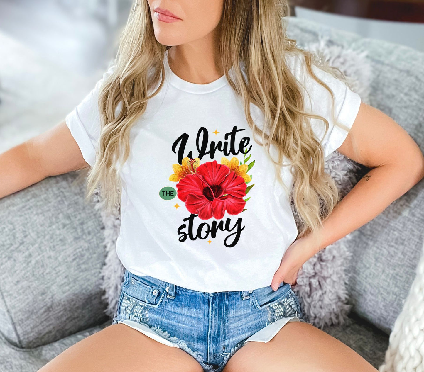 Write the Story White T-Shirt