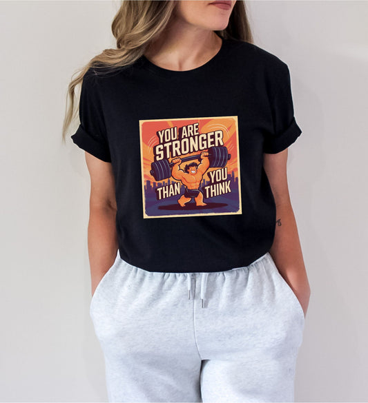 You Are Stronger Than You Think Black T-Shirt