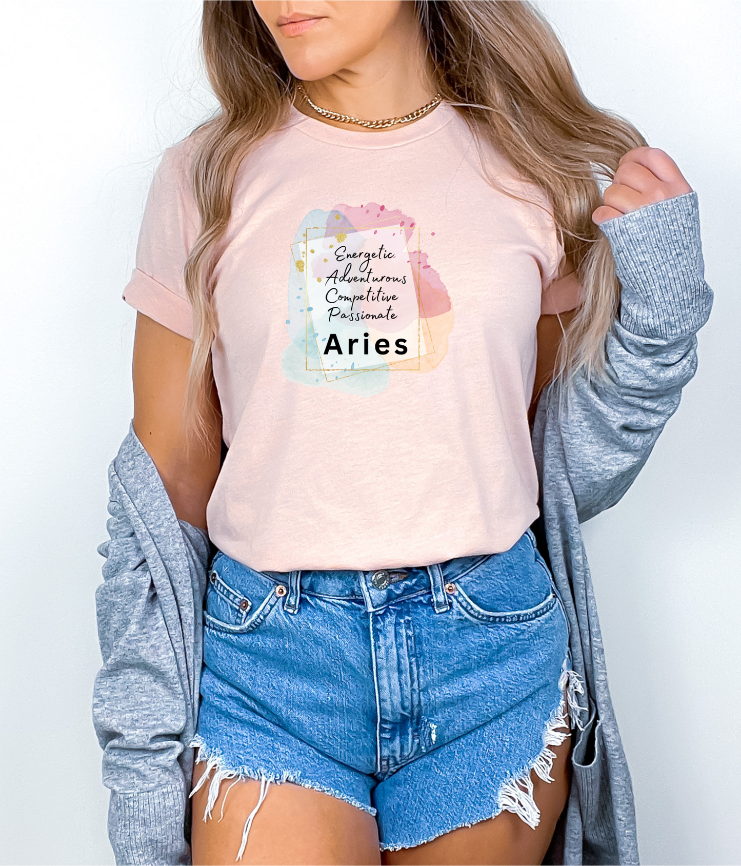 Heather Peach Aries Shirt