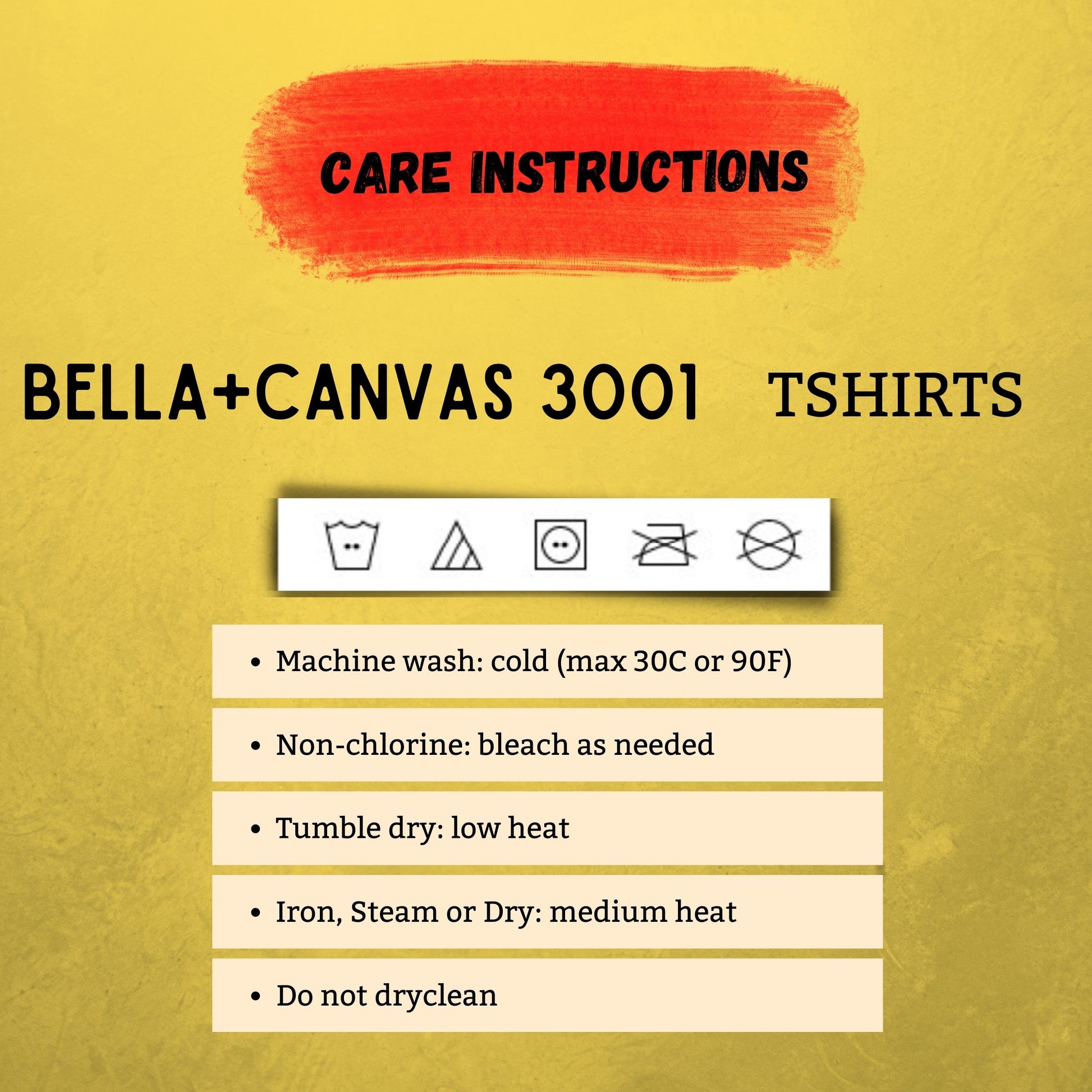 care instructions for t-shirts