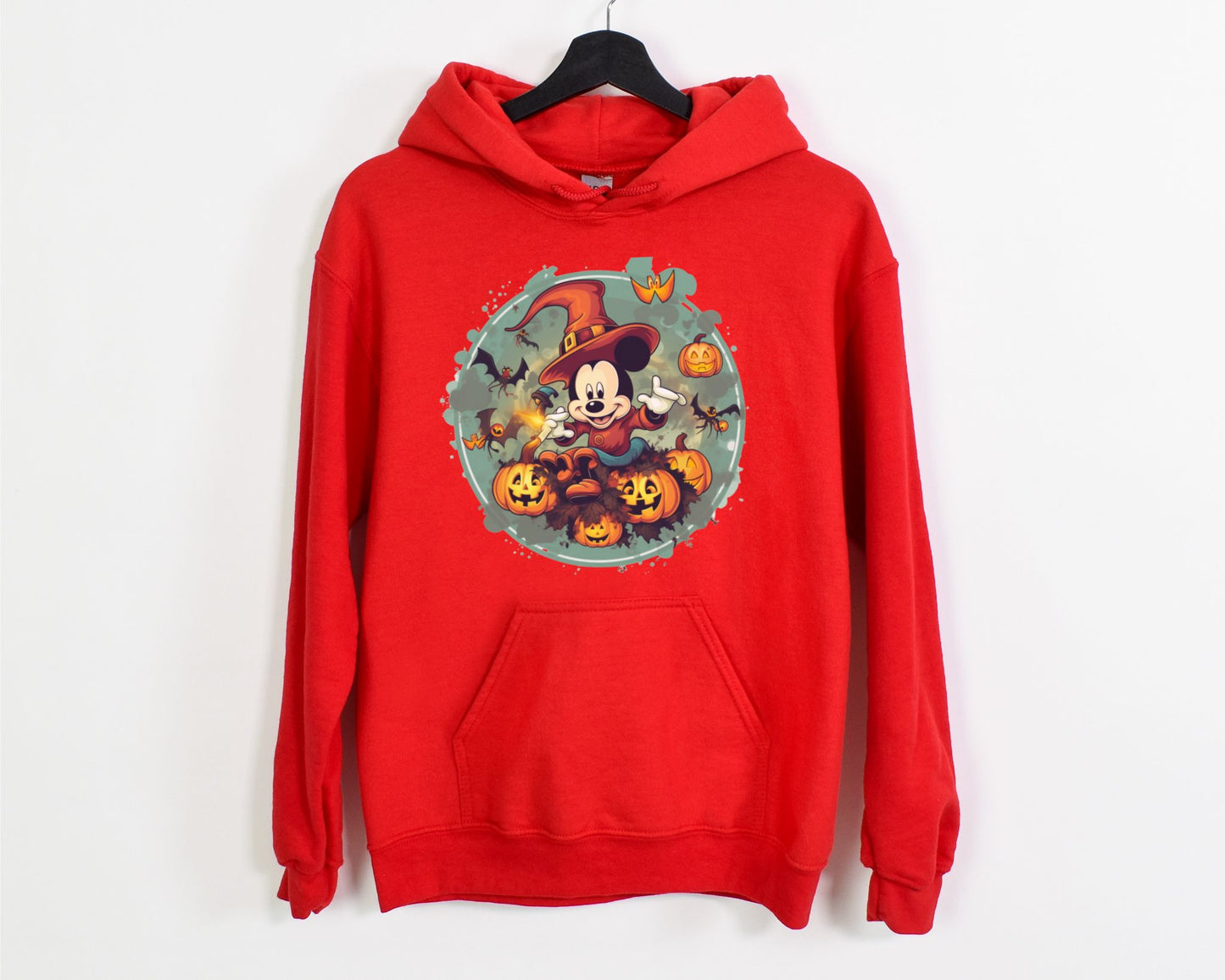 red disney halloween hoodie