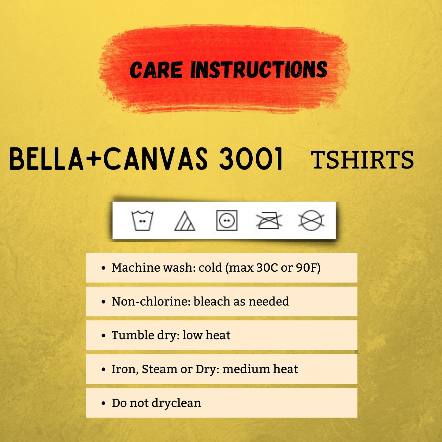 T-Shirt Care Instructions