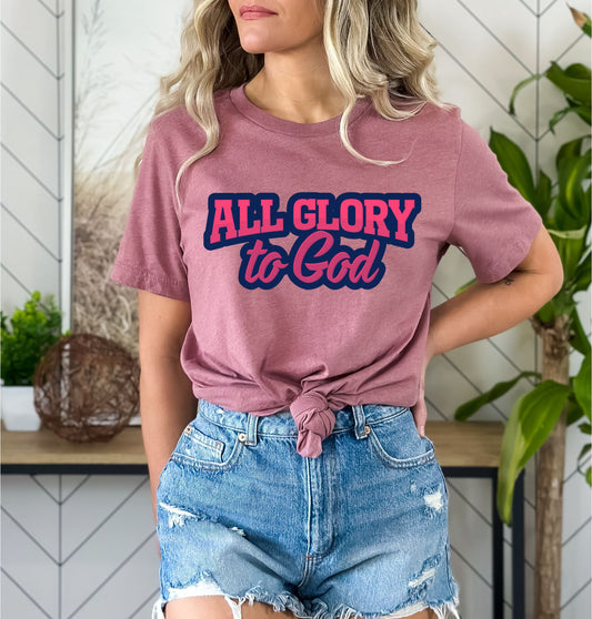All Glory to God T-Shirt: Wear Your Faith with Pride!