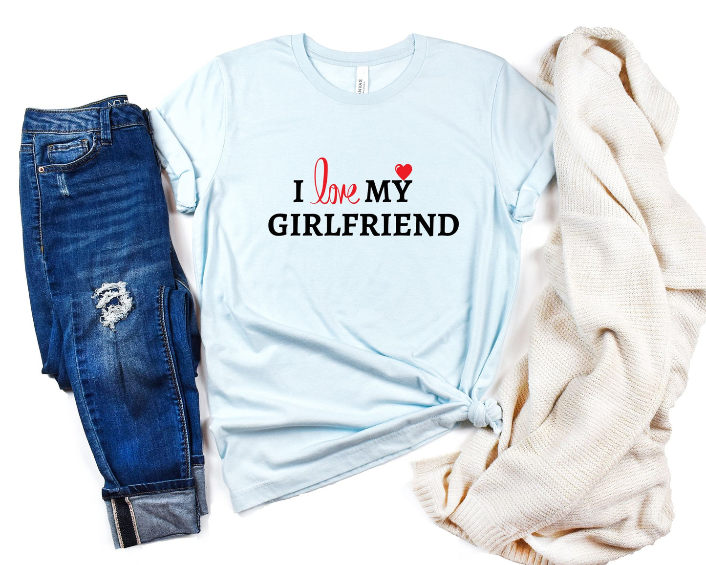 Celebrate Love in Style with "I love My Girlfriend" T-Shirt