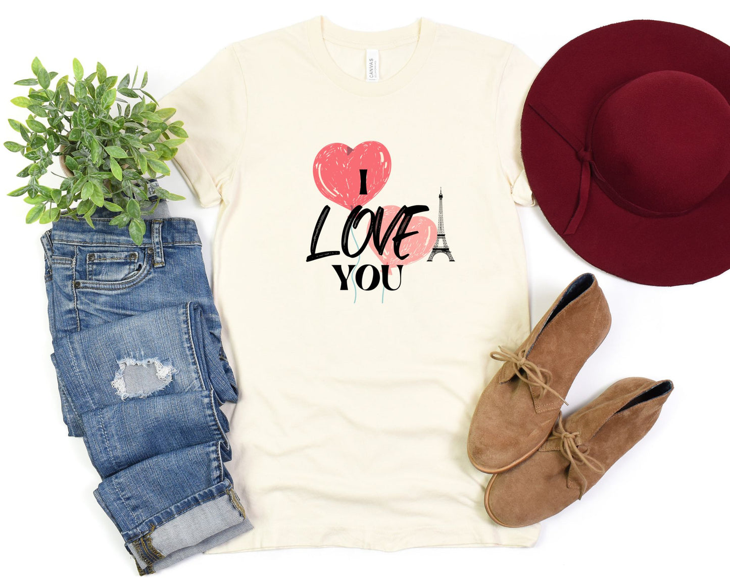 I Love You T-Shirt, Valentine's Day Couple T-Shirt