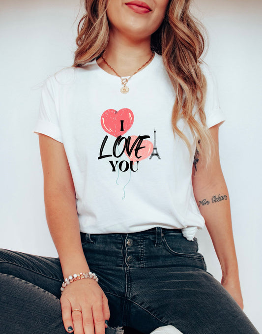 I Love You T-Shirt, Valentine's Day Couple T-Shirt