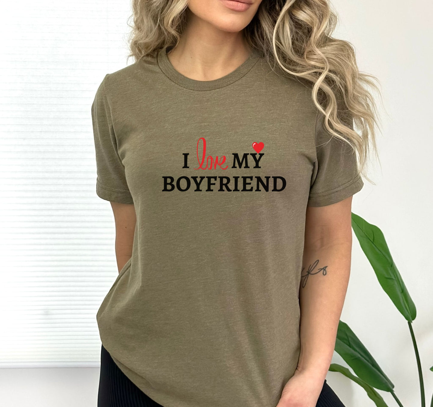 Express Your Love: I Love My Boyfriend T-Shirt