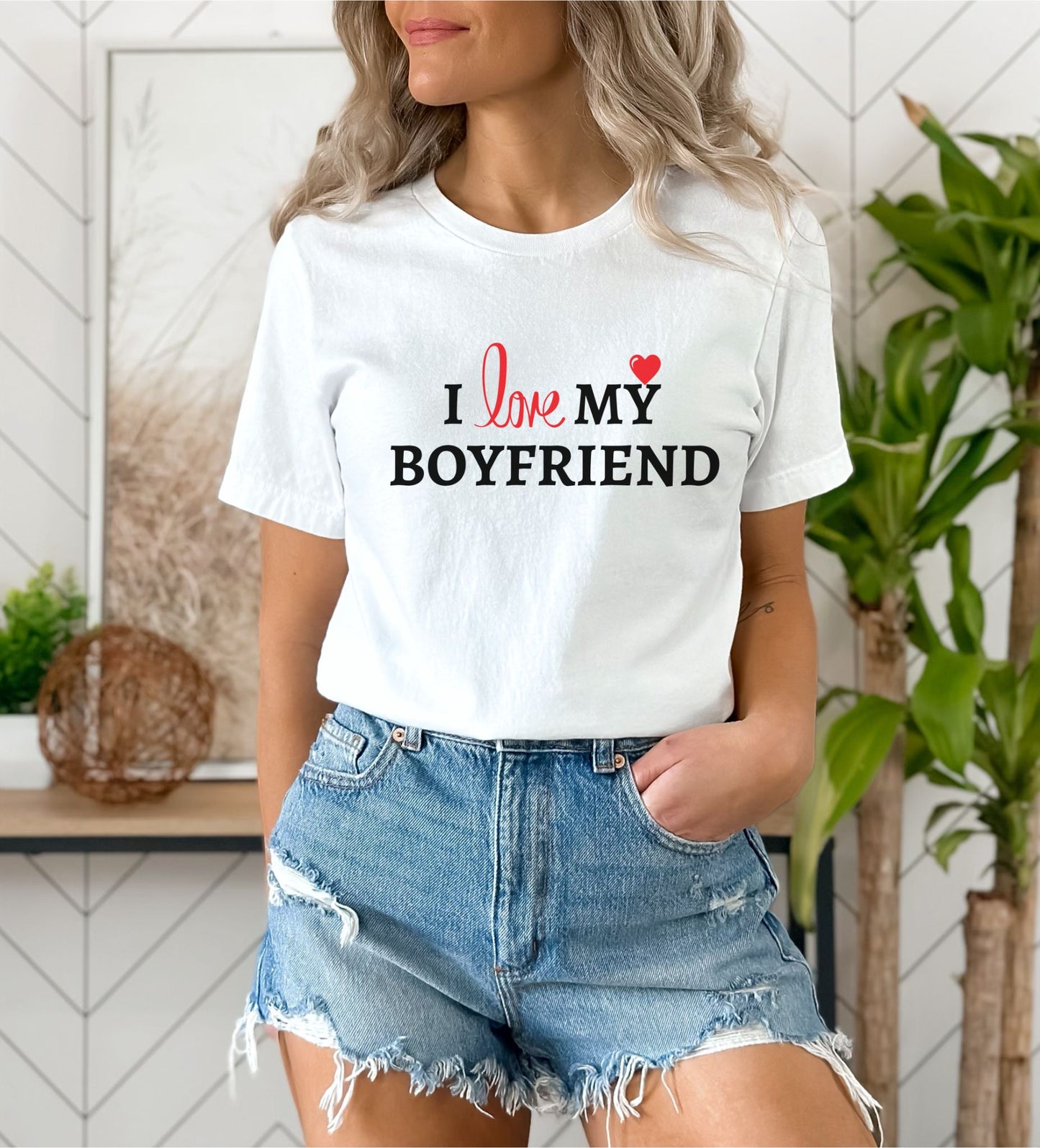 Express Your Love: I Love My Boyfriend T-Shirt