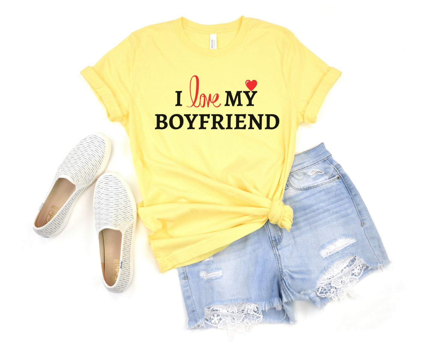 Express Your Love: I Love My Boyfriend T-Shirt