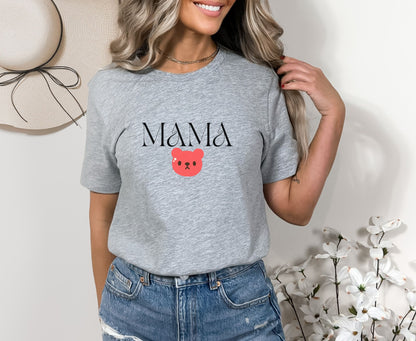 Athletic Heather Mama Bear Shirt