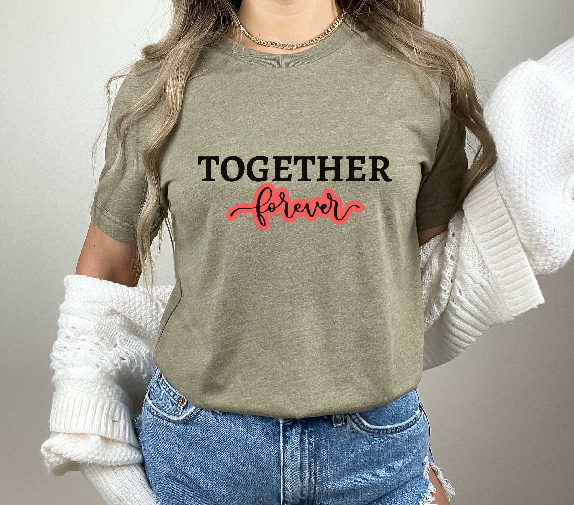 Heather Olive Together Forever Shirt