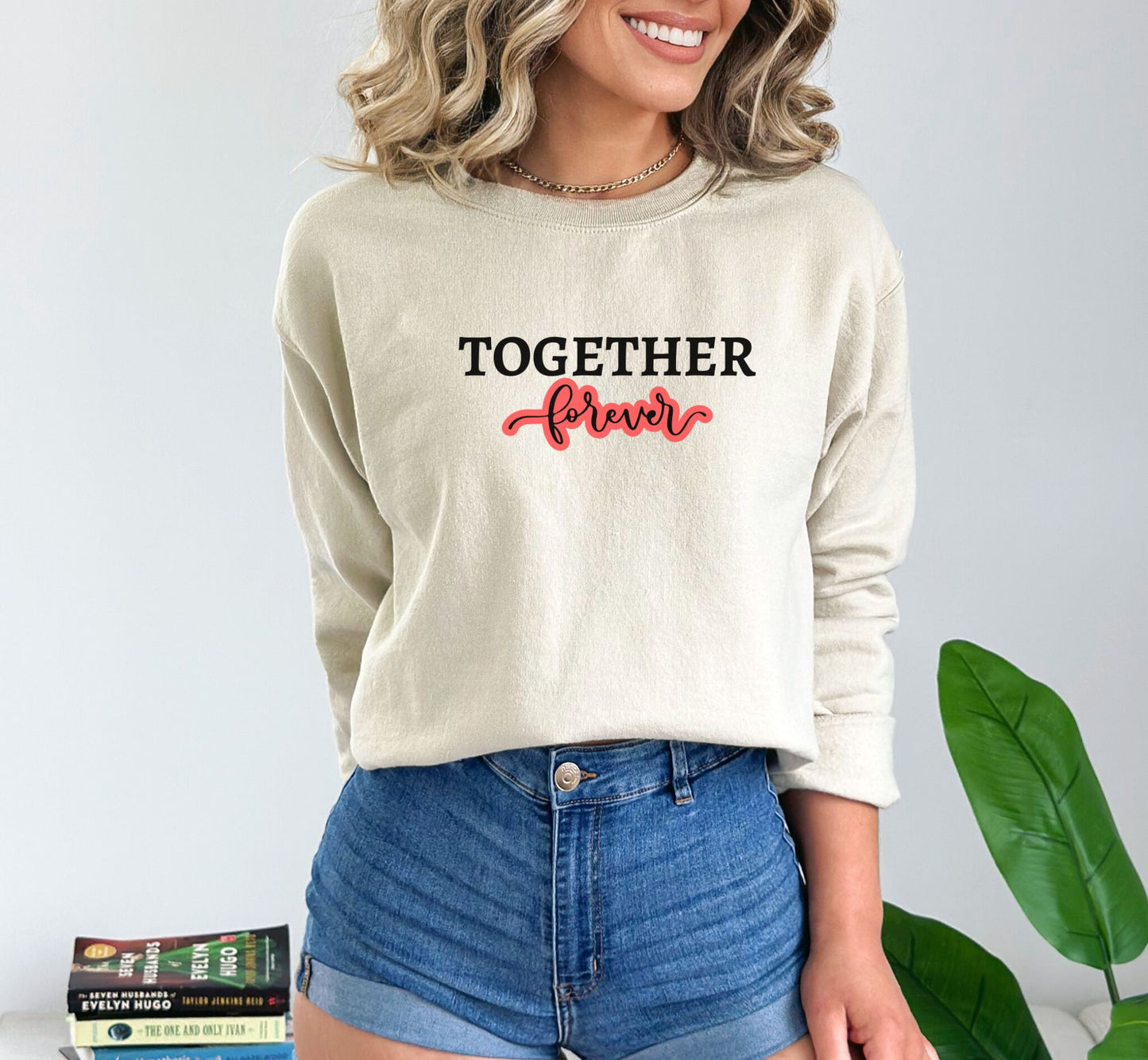 Together Forever Sand Sweatshirt